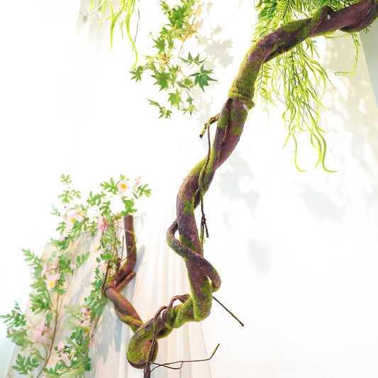 CONGZHANHH 70.86" Medium EVA Foam Soft Artificial Tree Branches Thick Trunk Twig Fake Vines Liana Rattan Garland for Wall Hanging Backdrop Wedding Home Hotel Garden Christmas Thanksgiving Decoration