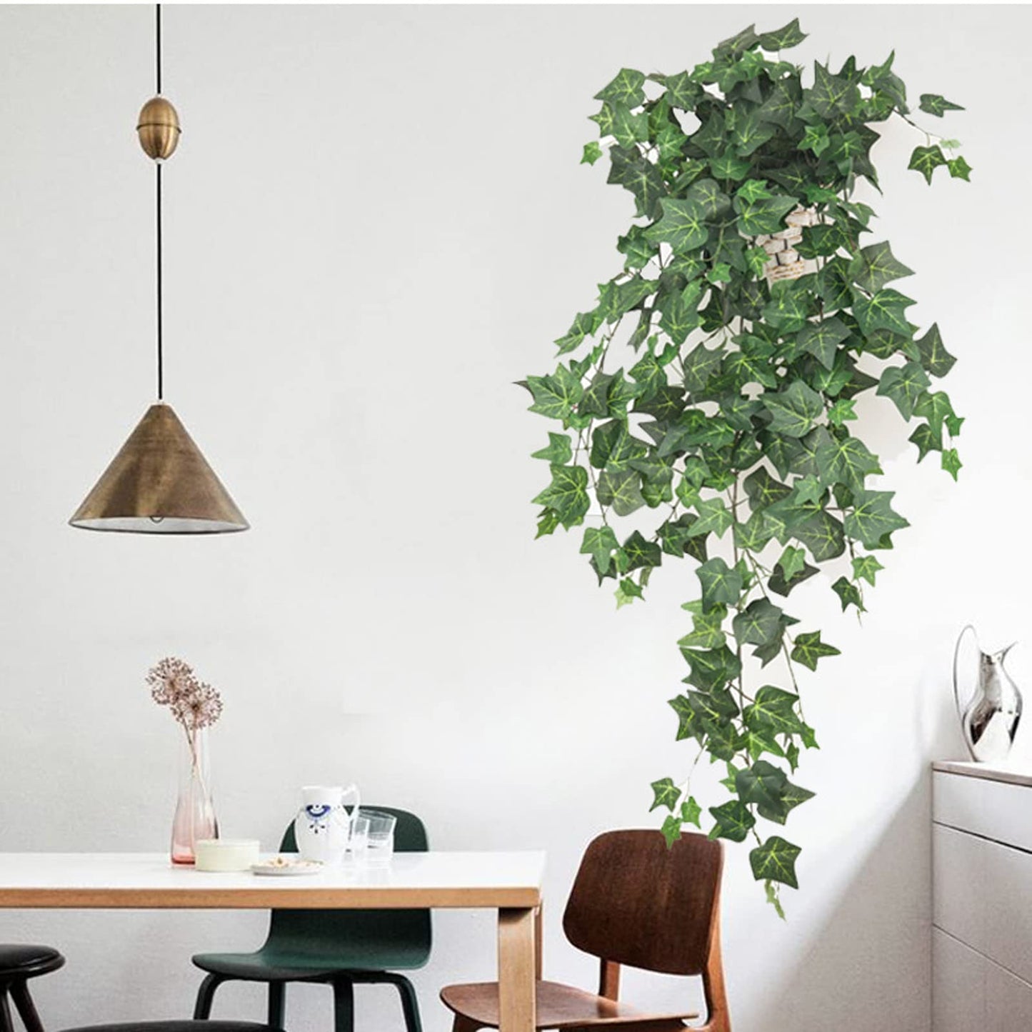 GreeneryVine 36 Pack Fake Greenery Hanging Garland, 270 Feet Fake Vines Leaves, Artificial Ivy Leaf Plants, Flowers Foliage for Bedroom Garden Decor