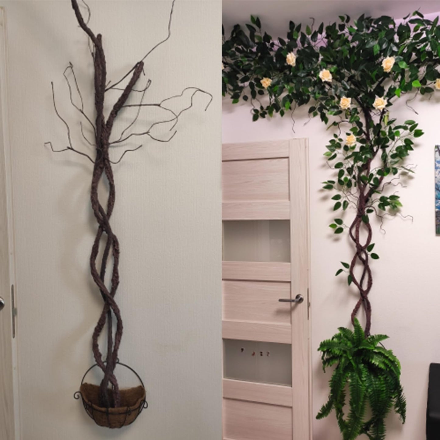 CONGZHANHH 118" Bendable Artificial Grapevines Garland Tree Branches(L)