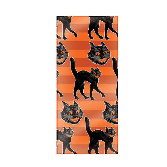 Beistle 50 Piece Vintage Halloween Plastic Cellophane Treat Bags For Cookies, Candies, And Party Favors, Includes Twist Ties