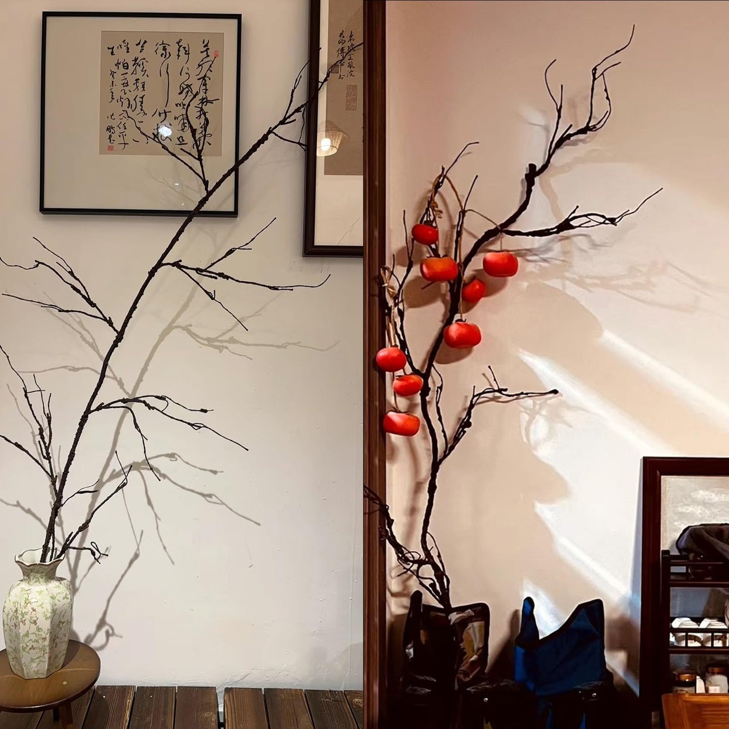 4Pcs Artificial Creepy Flexible Tree Branches Twigs Garland Halloween Decor