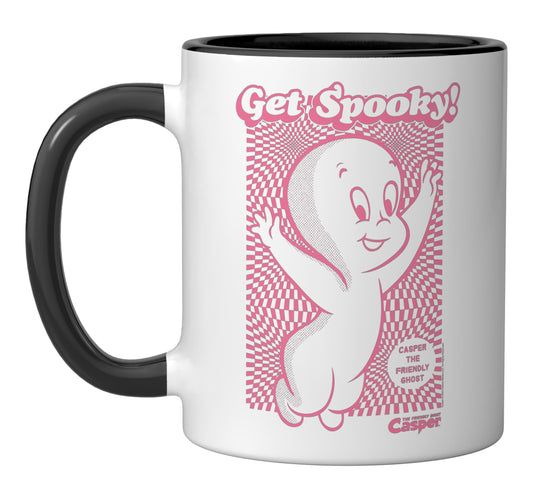 Casper the Friendly Ghost Get Spooked Ceramic Mug, Black/White