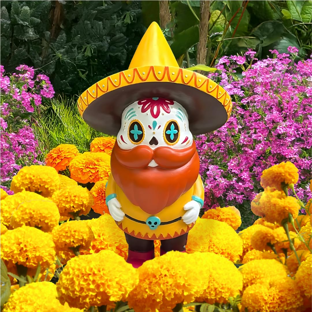 Pueblita El Katrin Day of The Dead Garden Gnome