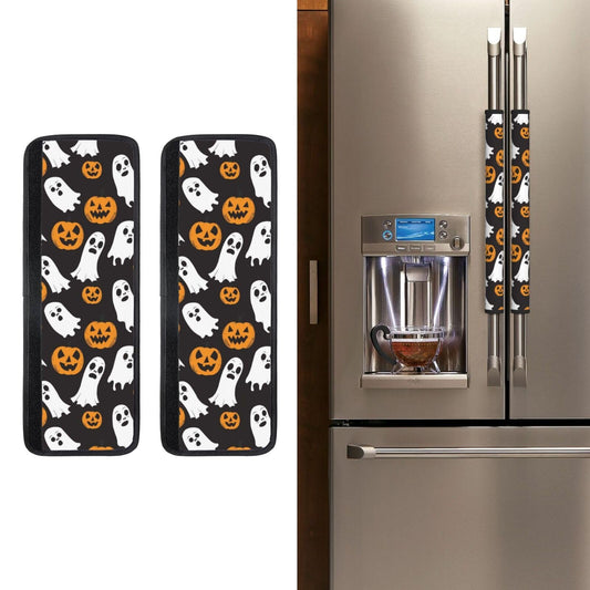 Buyidec Refrigerator Door Handle Covers Halloween Ghost Pumpkin Fridge Handle Cover Washable Dishwasher Microwave Fridge Oven Door Decor Handle Cover Keep Your Kitchen Appliances Clean