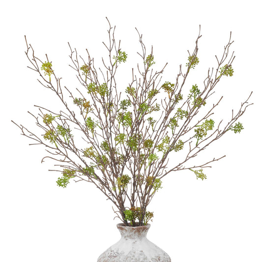 dallisten Tall 6PCS Artificial Willow Branches for Vase, 32'' Bendable Faux Eucalyptus Stems with Green Fruits for Home Decor, Fake Branches for DIY Crafts Wedding Farmhouse Garden Office Room Decor