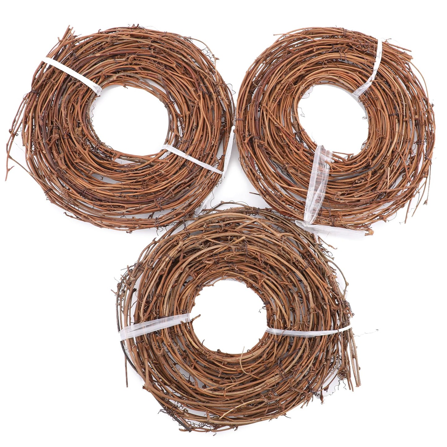 3 Pcs Grapevine Garland, 15 Feet DIY Crafts Natural Grapevine Twig Vines, Vines Garland Wreaths for Christmas Wedding House Holiday Door Vase Wall Decor
