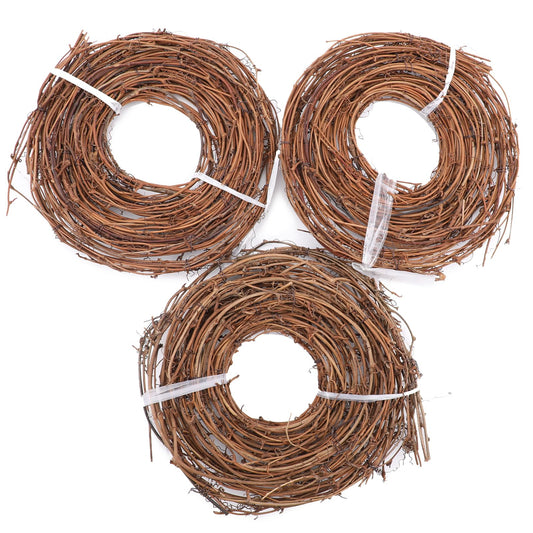 3 Pcs Grapevine Garland, 15 Feet DIY Crafts Natural Grapevine Twig Vines, Vines Garland Wreaths for Christmas Wedding House Holiday Door Vase Wall Decor