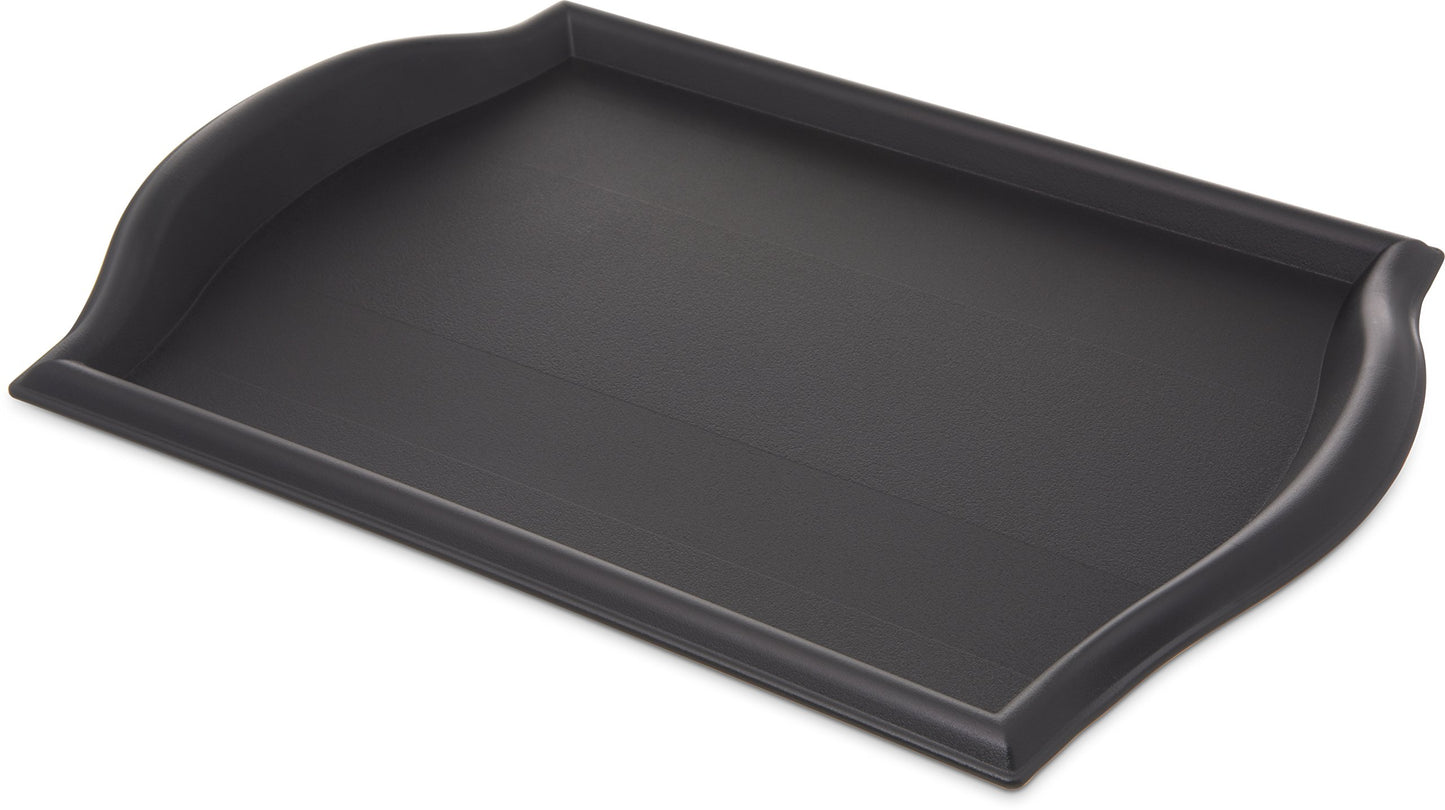 Carlisle FoodService Products 1217BT03 Bistro Plastic Café Tray, 12" X 17", Black