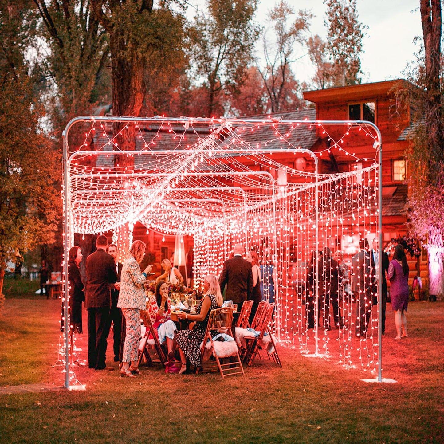 200 LED Red Christmas Lights 66ft String Lights Indoor 8 Modes Clear Wire Connectable Waterproof Plug in Twinkle Fairy Light for Bedroom Indoor Outdoor Christmas Tree Decorations