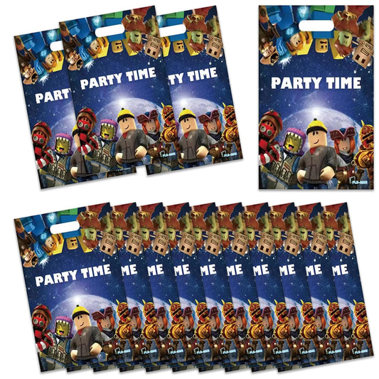 ShrooFit 30Pcs Roblo-x Party Gift Bags,Gooddie Bags Party Supplies Birthday Decoration Birthday Roblo-x Party Decorations