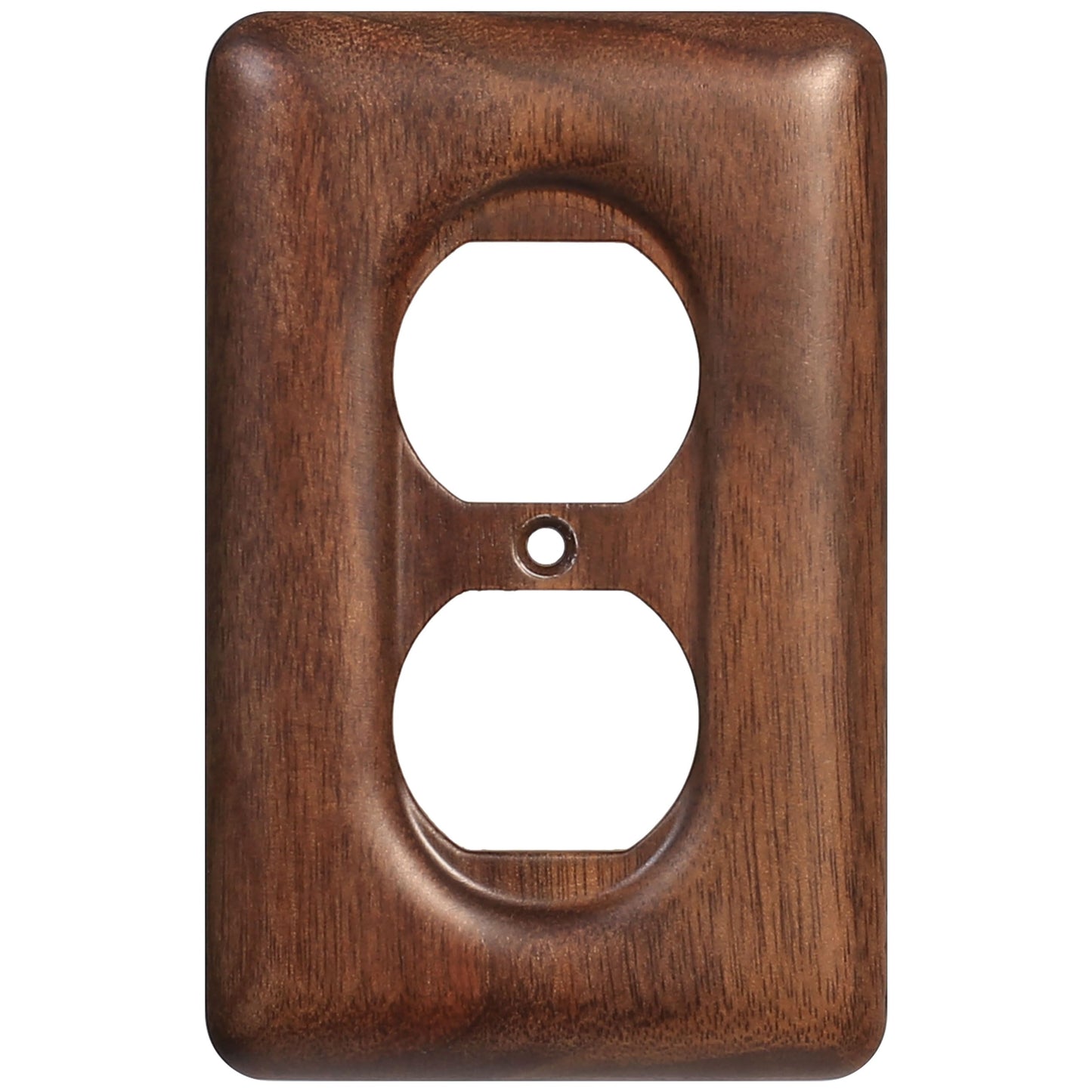 YDJSA Decorative Outlet Covers Solid North American Walnut Plug Plate Covers, Electrical Wall Plates for Outlets