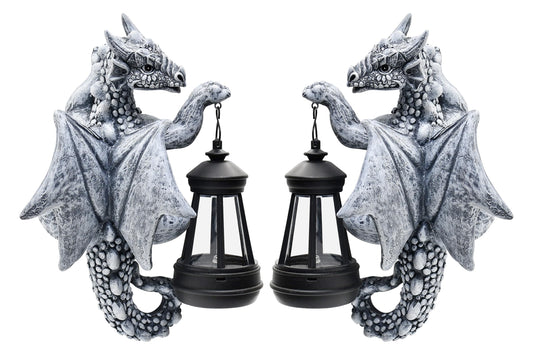 Fashionoda Dragon Tree Hugger Garden Decor - 9.3 Inch Garden Statues Lawn Ornaments for Outside Balcony Yard Whimsical Art Outdoor,Medieval Fantasy Halloween Decor