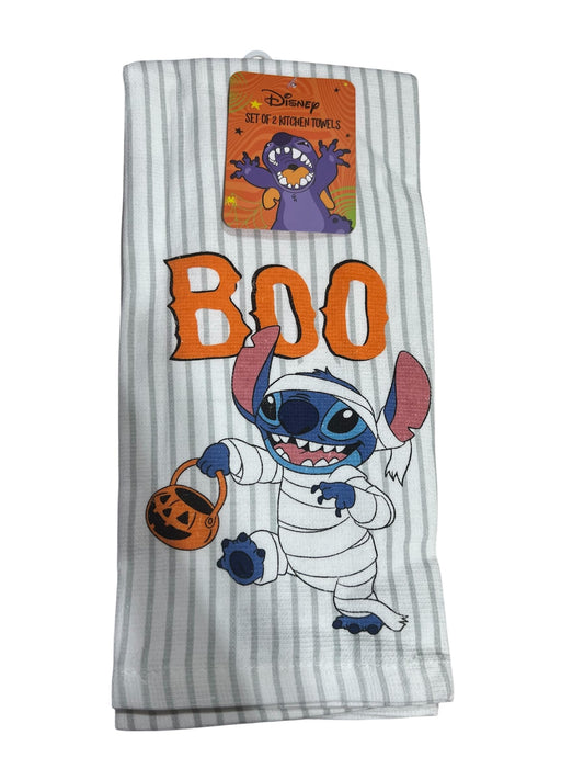 Disney Stitch 2 Pack Kitchen Towels, Halloween Theme, 16 x 26 inches