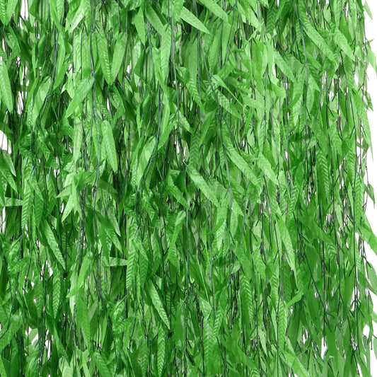 HONVONTU 50PCS 300 FT Artificial Vines Greenery Garland Faux Willow Vines Fake Foliage Leaf Silk Plants Greenery Decoration for Home Wall Aesthetic Wedding Arch Apartment Room Windowsill Balcony