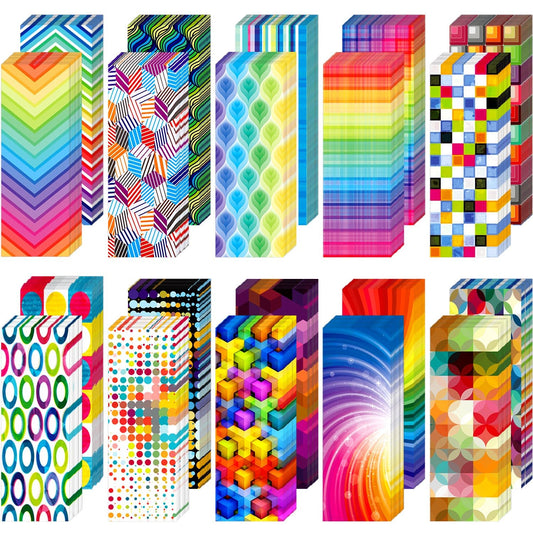 Laminated Book Markers Optical Bookmarks Reading Creative Colored Bookmarks for Teacher Student Office Stationery Supply(240 Pieces)