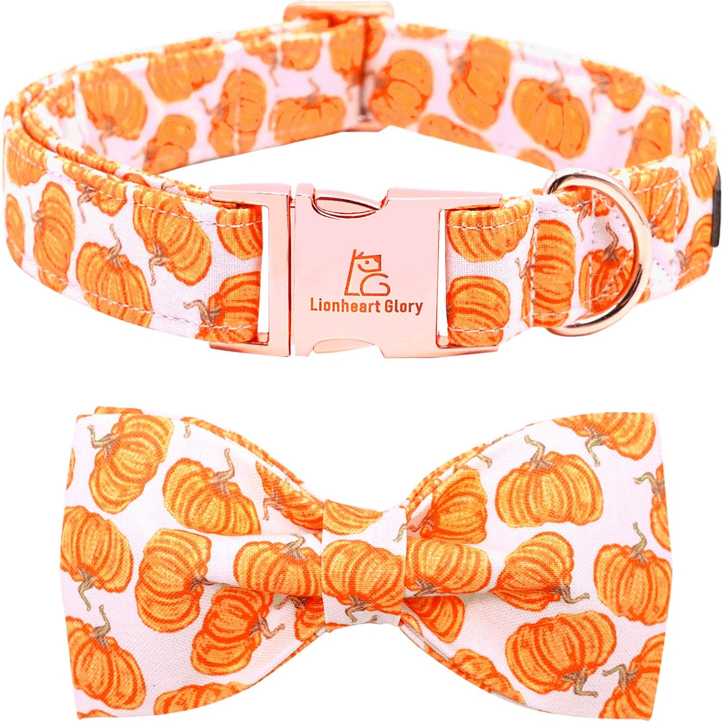 Lionheart Glory Halloween Dog Collars - Adjustable Heavy Duty Bowtie Collar for Large Dogs
