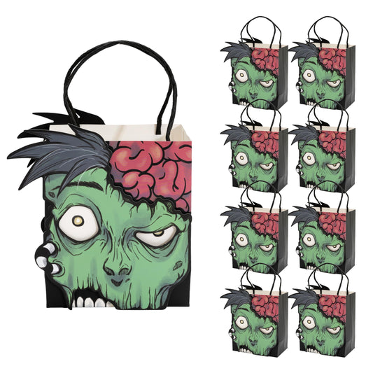 Cheerland Zombie Gift Bags Halloween Treat Bag for Monster Bash Birthday Day of Dead Spooky Ghoul Horror Party Favor Goodie Bags Baby Shower Teen Clasrrom Picnic Decorations Vampire Supplies 8pcs