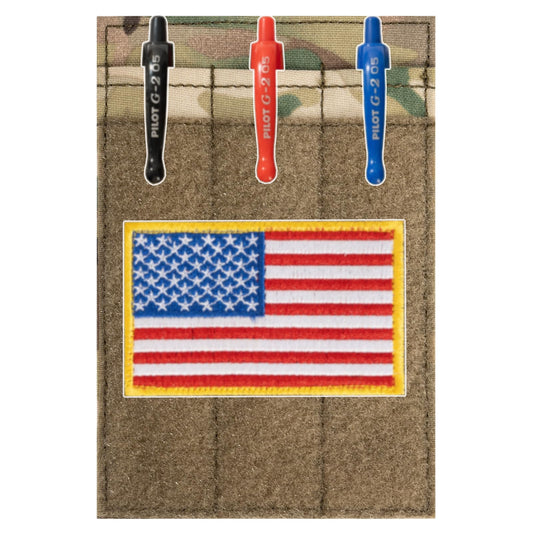 Tactical Pen Holder, Patch Holder for Army and Air Force Uniforms, OCP Hook & Loop Pencil Holder, Army OCP Uniform Pocket Accessories Pen Pocket Protector - Military Pocket Pen Holder Pouch (1, Multi)