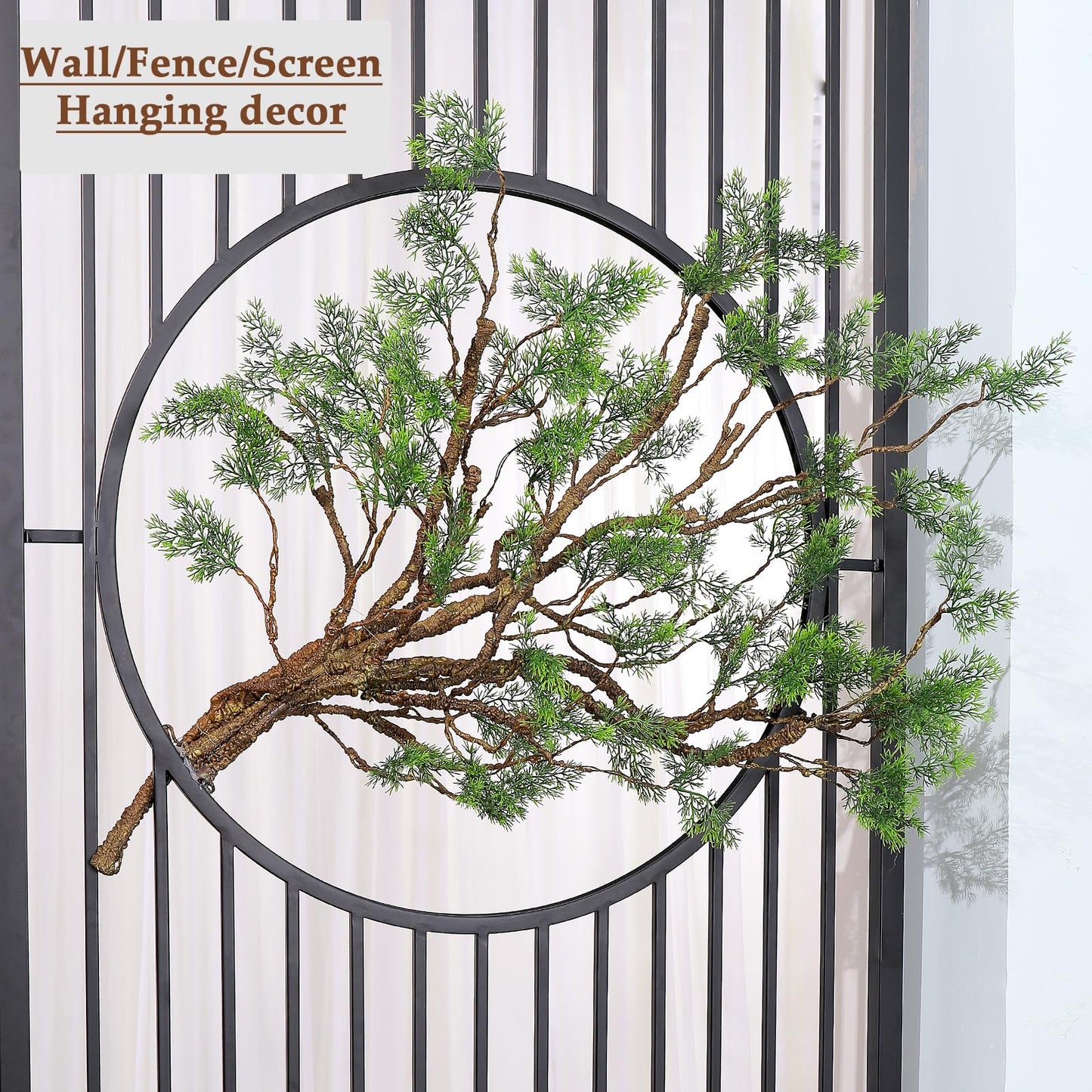 39.3in Bendable Artificial Pine Tree Branch Cedar Stems Reptile Yules Decor