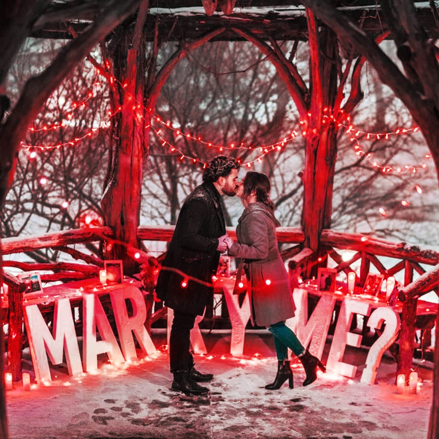 JMEXSUSS 33ft 100 LED Red Valentine Lights, Connectable 8 Modes Valentine Room Light Indoor Plug-in, Clear Wire Red Christmas String Light Outdoor Waterproof for Xmas Bedroom, Party