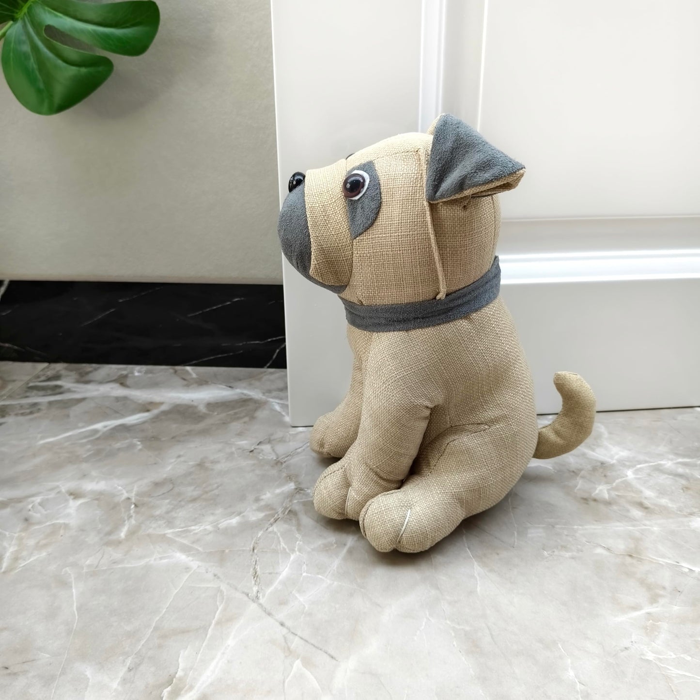 Animal Interior Door Stopper Doorstops Book Stopper Wall Protectors Anti Collision Decorative Dog (Beige and Grey)