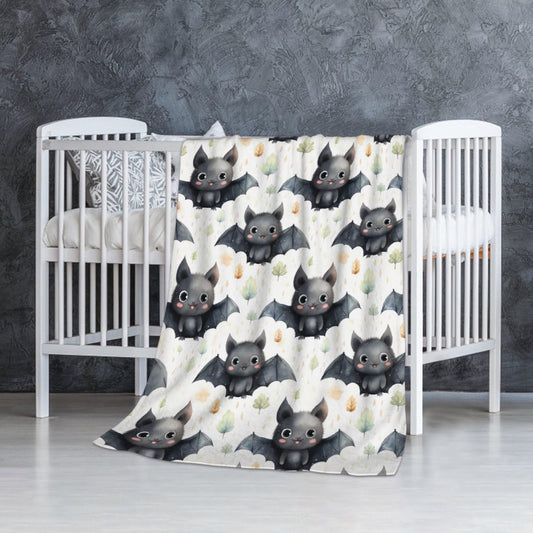 SUPERICH Halloween Bats Baby Blanket Gifts Super Soft Swaddle Newborn Cozy Baby Receiving Blanket Stroller Throw Blanket for Crib 40x30 in for Puppy