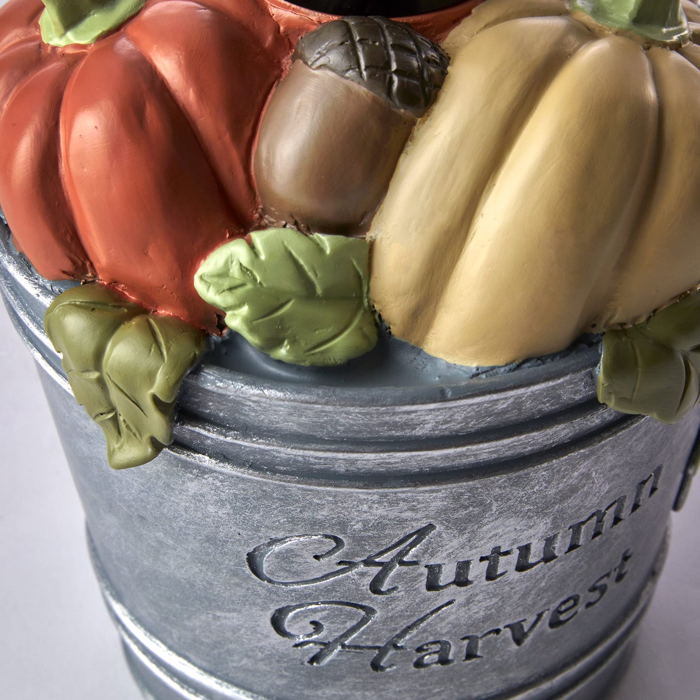 SKL Home Fall/Harvest/Autumn Bucket Soap Dispenser for Bath/Kitchen & Gift, Multi