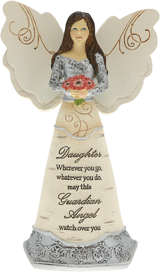 Pavilion Gift Company Elements Daughter Guardian Angel Figurine, 6", Red