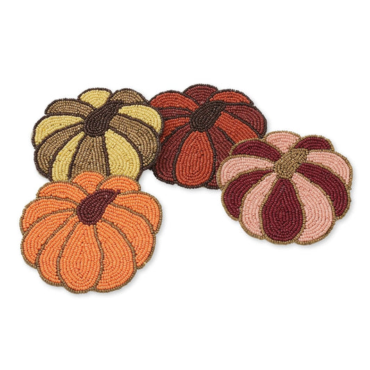 Folkulture Coasters Set of 4 | Coasters for Farmhouse Table Decor | Boho Costers for Home Decorations | Cute Coasters for Housewarming Gifts Set for her | Rustic Decor