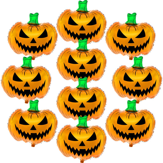 KatchOn, Scary Halloween Pumpkin Balloons -Large 30 Inch | halloween Balloons for scary decorations | Indoor Halloween Party Decorations | jack o lantern balloons | Summerween Party Decorations