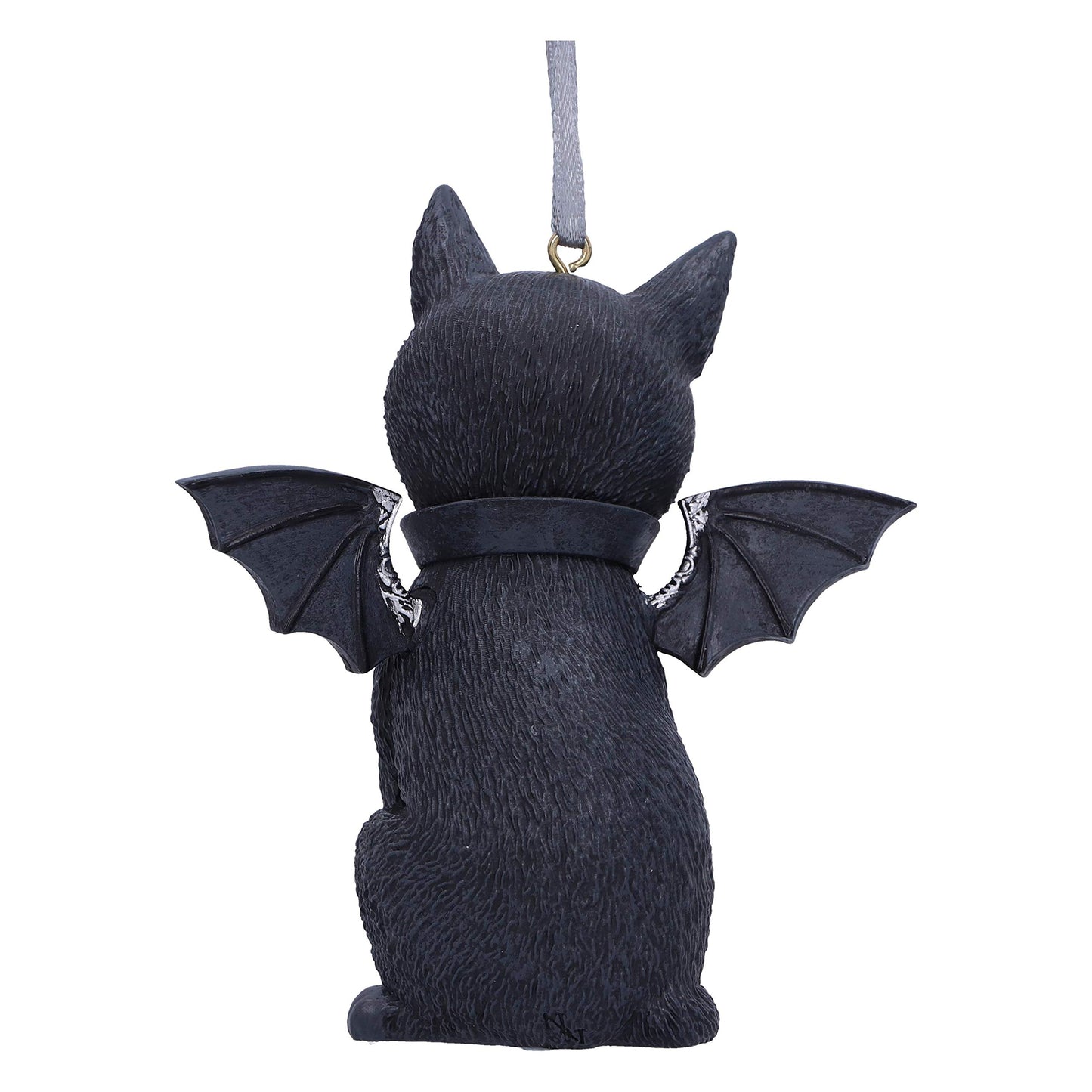 Nemesis Now Cult Cuties Malpuss Hanging Ornament 9.2cm, Resin, Black, Malpuss Winged Occult Cat Hanging Ornament, Bat Cat, Cast in The Finest Resin, Carefully Hand-Painted