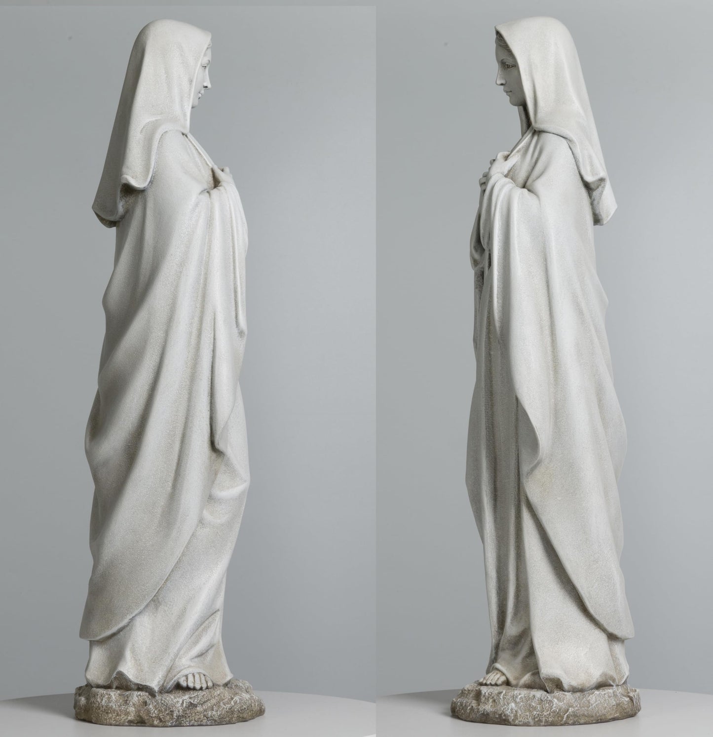 BC Catholic Immaculate Heart of Virgin Mary Statue, 24.5" H Large Holy Mother Statue for Garden, Mother Mary Outdoor Décor for Yard Patio Lawn Hallway, Catholic Gift, Handpainted by Buildclassic