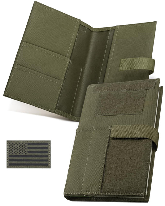 LIVANS Book Cover for 5.5 x 8 in Military Log Book, with Journal Notebook