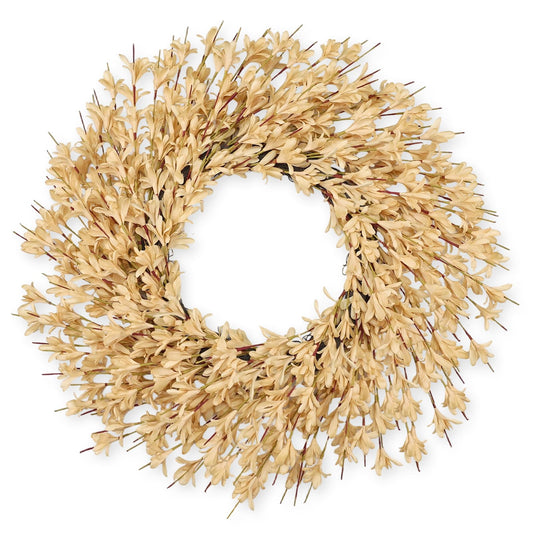 26 Inch Realistic Fall Wreaths for Front Door Outside Autumn Wreath Outdoor Indoors Fall Decorations for Home Thanksgiving Halloween Holiday Decorations Clearance for Wall Porch Door (Wheat)