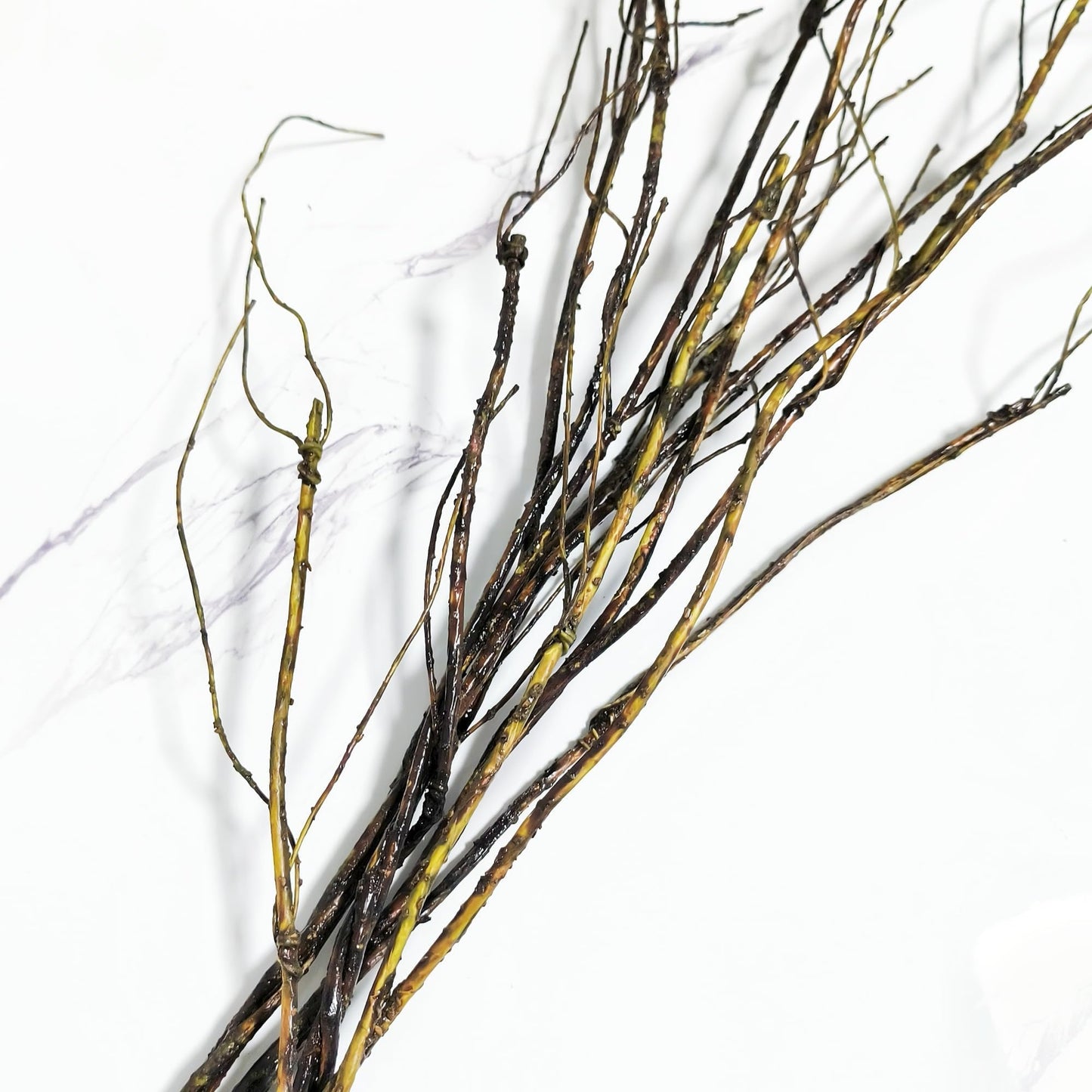 Eiyye Bendable Curly Willow Branches for Vase Stretchable Artificial Twigs for DIY Home Decor Shapeable 29in Faux Stems for Wedding Centerpiece Farmhouse Decoration 5pcs