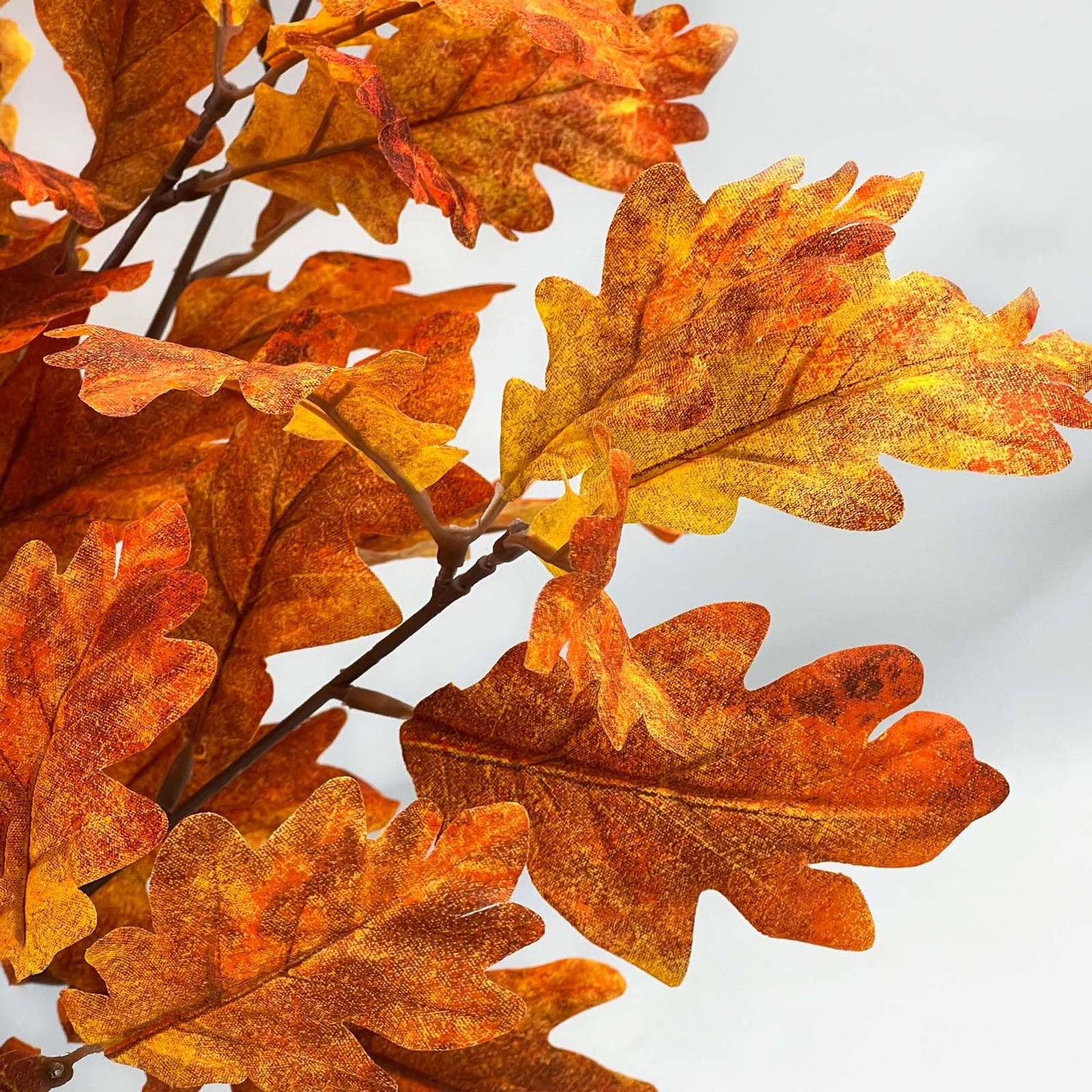 SNAIL GARDEN 2 Pack 21.6in/55cm Artificial Fall Stems with 106 Ombre Leaves,Realistic Autumn Foliage for Vase Fillers, Thanksgiving & Halloween Decor