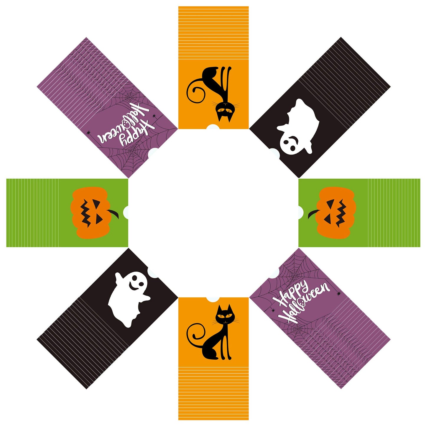 iFUNow 144 Pack Halloween Bags - Goodie, Candy, Treat, Goody, Party Favors & Trick or Treat Bags for Parties