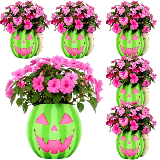 Cinnvoice 6 Pcs Wooden Centerpiece Boxes Rustic Farmhouse Table Decorations Decorative Flower Boxes for Baby Shower Bridal Shower Wedding Home Decor Seasonal Party Displays(Pumpkin)