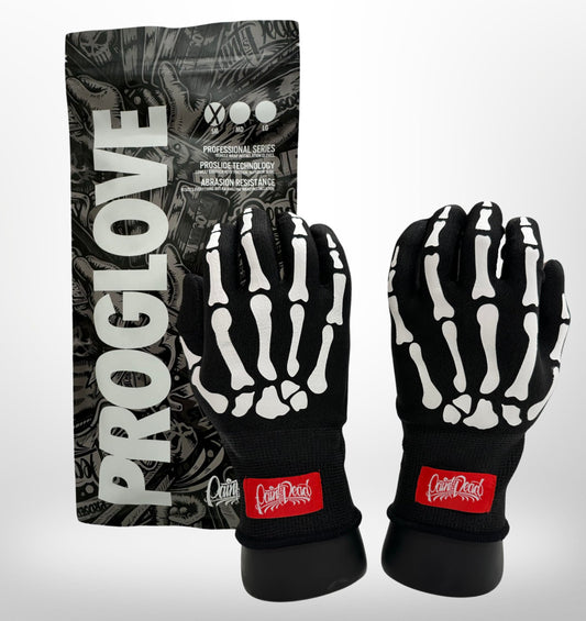Paint is Dead ProSeries Skeleton Print ProGlove HD Pair of Vinyl Wrap Gloves for Car Wrapping (Small)