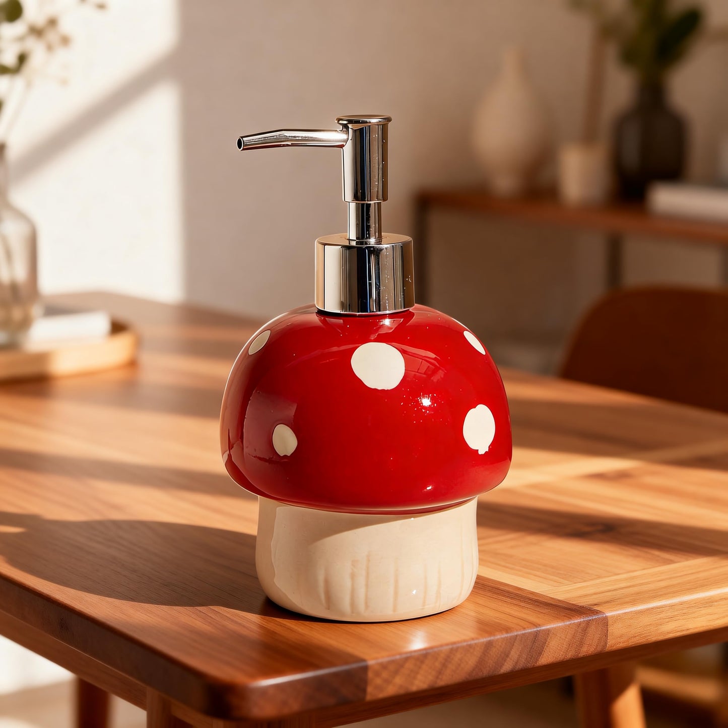 Cute Mushroom Soap Dispenser, Fun Hand Soap Pump, Mushroom Bathroom Decor, Cute Bathroom Decor, Mushroom Accessories, Mushroom Kitchen Decor, Mushroom Gifts