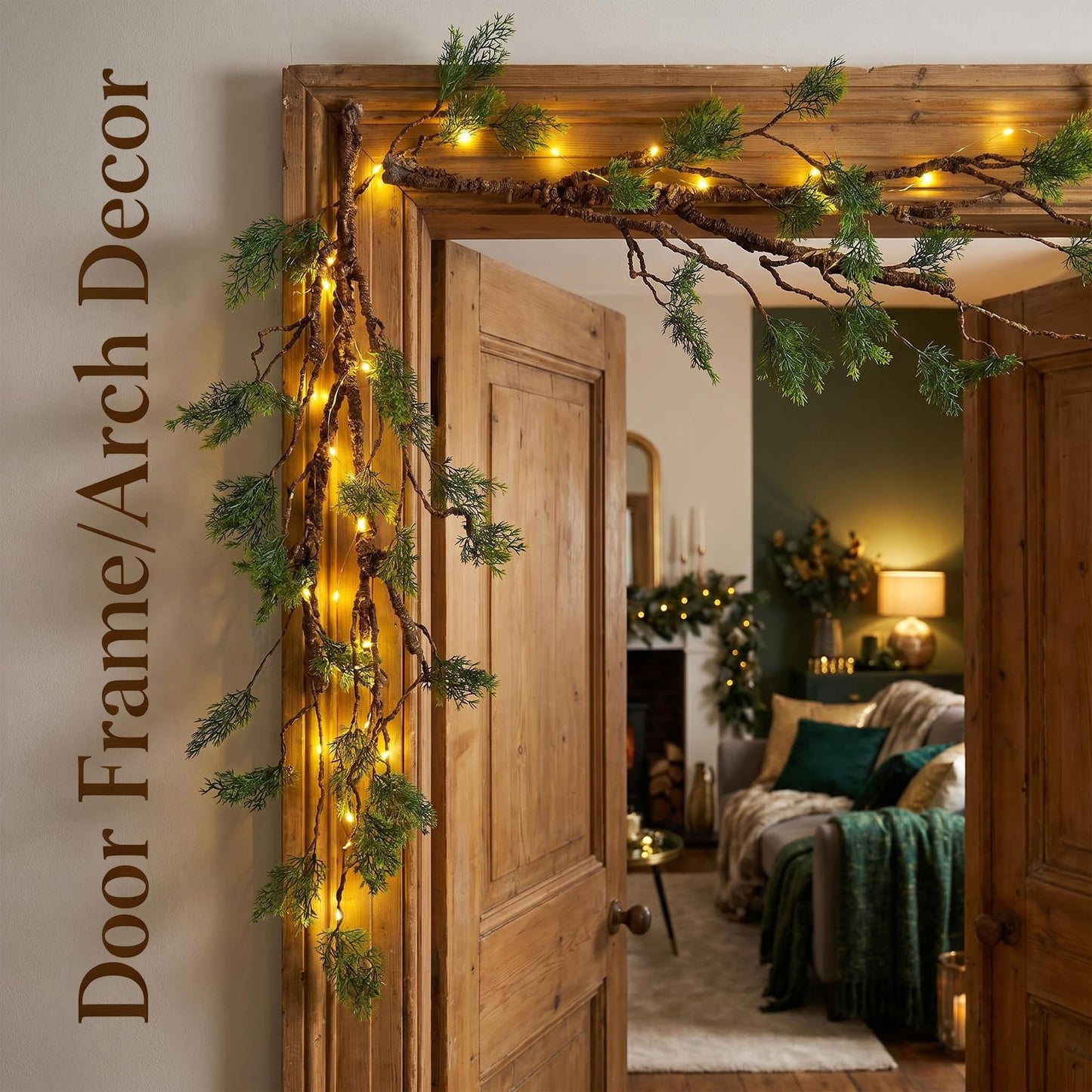 39.3in Bendable Artificial Pine Tree Branch Cedar Stems Reptile Yules Decor