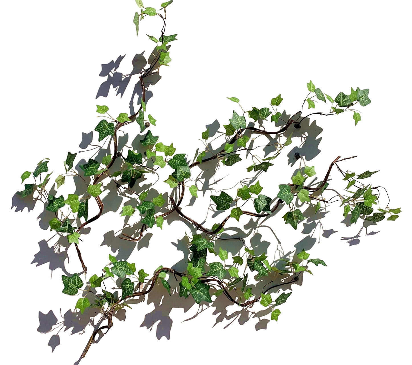 Artificial Rattan Tree Vines with Creeper Leaves Climbing Ivy Branches Grapevines UV Resistant Greenery Garland for Home Garden Landscape wall Hanging Climber Habitat Decor 43” (Green - Pack 4)