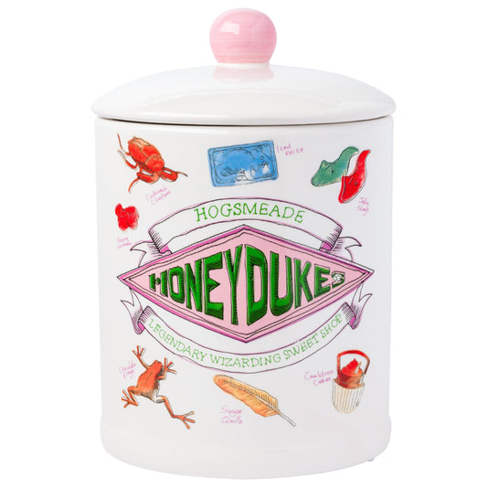 Silver Buffalo Harry Potter “Honeydukes” Large Canister Ceramic Cookie Jar, 7” x 10” x 7”