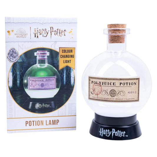 Fizz Creations Harry Potter Large Potion Light Mood Lamp – LED Color-Changing Polyjuice Potion Night Light, Battery-Powered, Magical Home Decor for Fans & Halloween Parties.