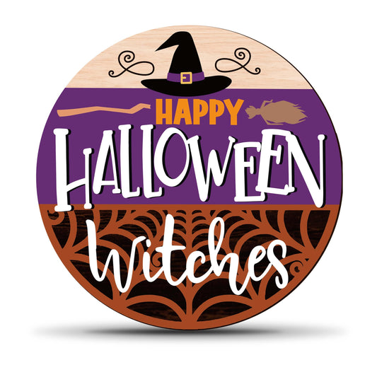 Beshoul Halloween Desk Decorations for Home, Witch Hat Gifts for Women Friends Coworkers, Web Witches Table Decor for Bedroom Living Room Bathroom - D03
