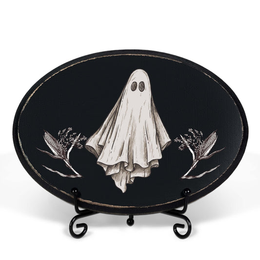 Gothic Wooden Sign, Melancholy Ghost Sign, Funny Humor Goth Home Decor, Dark Black Wall Art Hanging Plaque Decoration Gifts for Women Men, Front Door Decor for Bathroom, Bedroom, Kitchen, Office-6