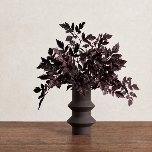 Power Your Lawn Fall Decorations for Home – Set of 3 Faux Plum Purple Cimicifuga Stems, 24” Realistic Autumn Branches for Vase, Table Centerpiece, Mantel & Halloween Decor
