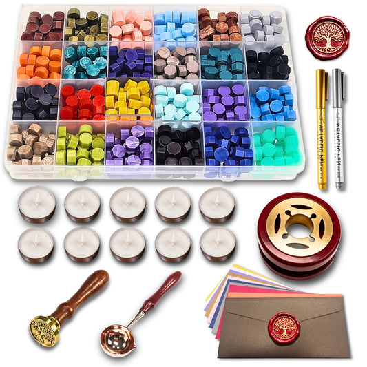 xxxHOLIC Wax Seal Kit, 624 Beads, 24 Colors