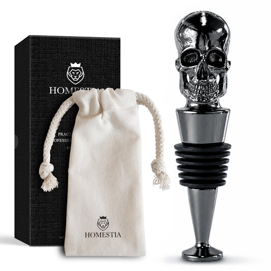 Gothic Skull Wine Stopper, Bottle Stopper Wine Saver, Reusable Wine Corks