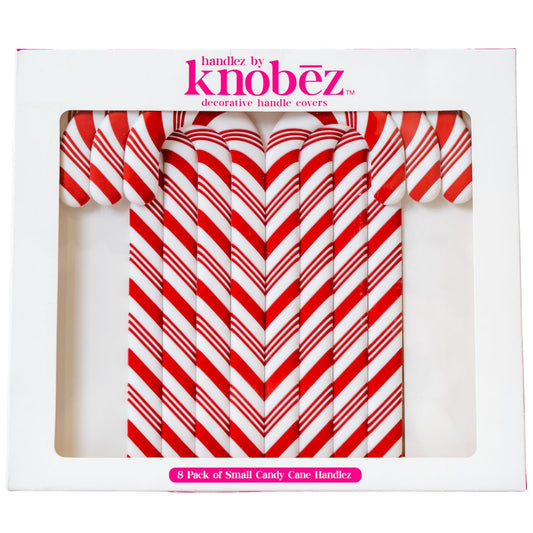 Knobēz Handlez 8pk Small Candy Cane Decorative Drawer Handle Covers